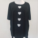 1530 maglia con doppio cuore,glitter e satinato 95%vi 5%ea