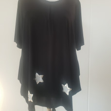 1541maglia con dettaglio stella glitter/satinate 95%vi5%ea